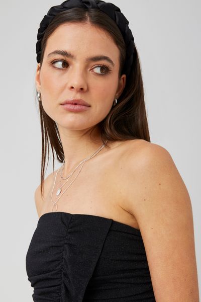 Bustier à volant pailleté