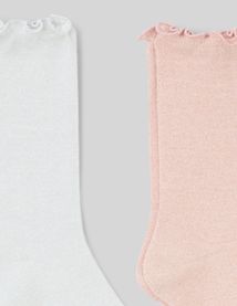 Lot de 2 paires de chaussettes lurex