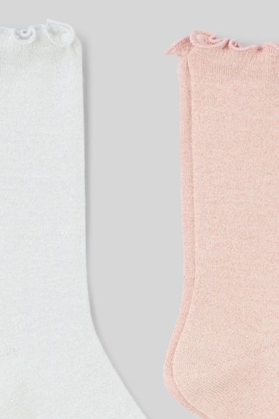 Lot de 2 paires de chaussettes lurex