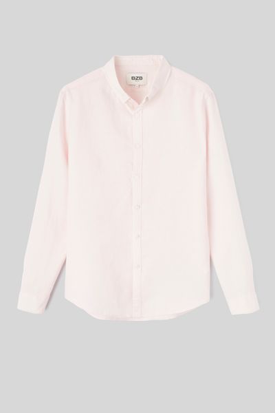 Chemise coton lin unie