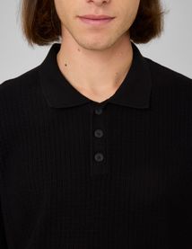 Polo maille c&ocirc;tel&eacute;e