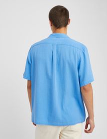 Chemise manches courtes gaze de coton