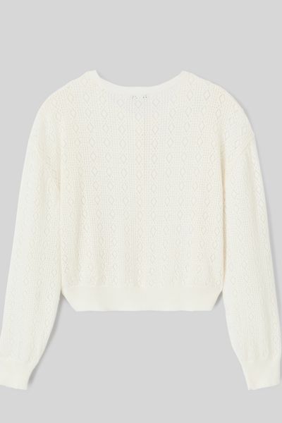 Gilet ajouré à volants
