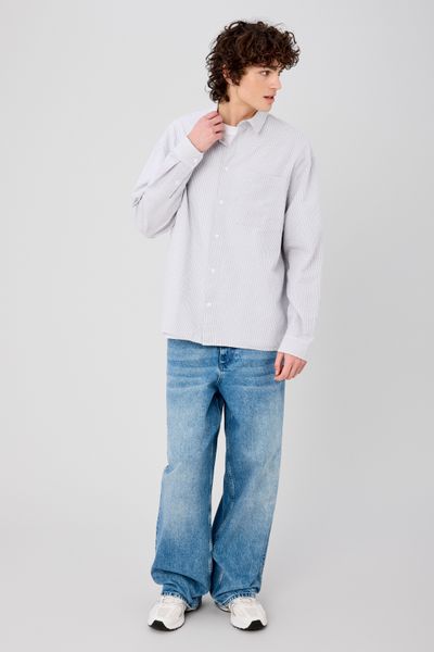 Chemise &agrave; carreaux seersucker