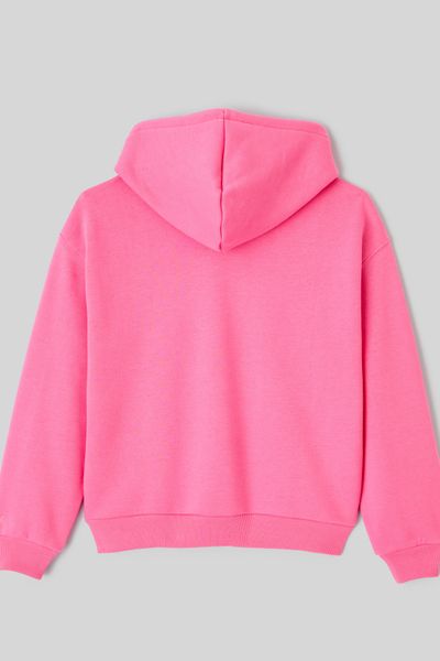 Sweat col capuche broderie poitrine