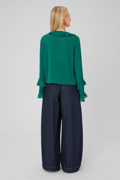 Blouse volant&eacute;e manches longues