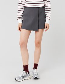 Jupe short portefeuille en polyester recyclé