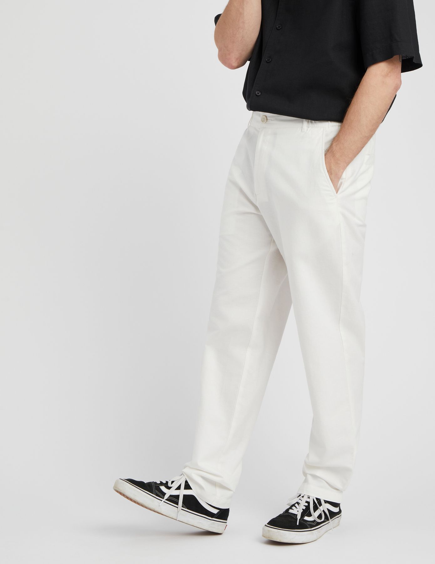 Pantalon de ville coton lin