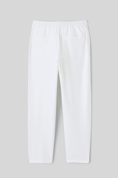 Pantalon de ville fluide viscose lin