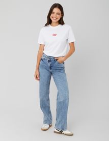 Jean ceinture décalée