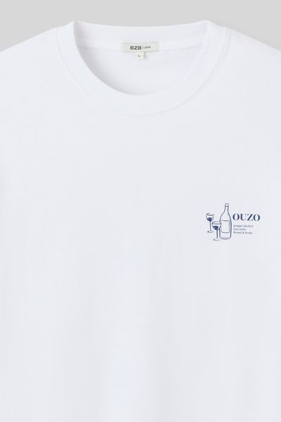 T-shirt imprimé devant dos