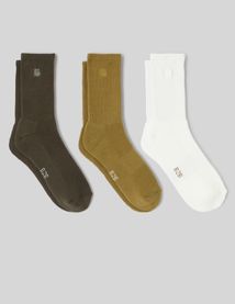 Lot de 3 paires de chaussettes brodées