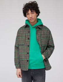 Veste surchemise à carreaux