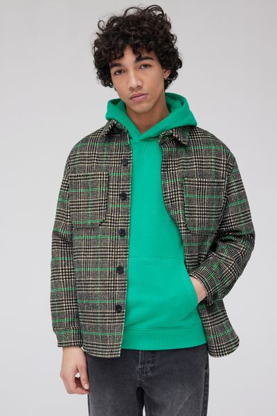 Veste surchemise à carreaux