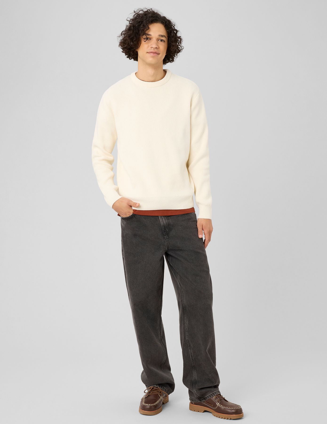 Pull maille chenille