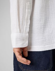 Chemise enfil&eacute;e manches longues