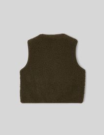 Gilet sans manches en sherpa