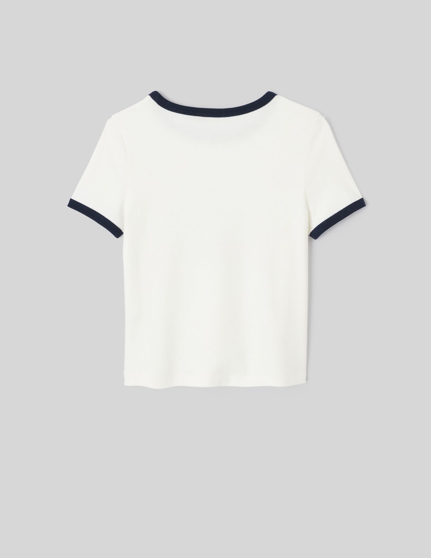 T-shirt imprim&eacute; &agrave; bords contrast&eacute;s