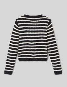 Gilet boutonn&eacute; ray&eacute;