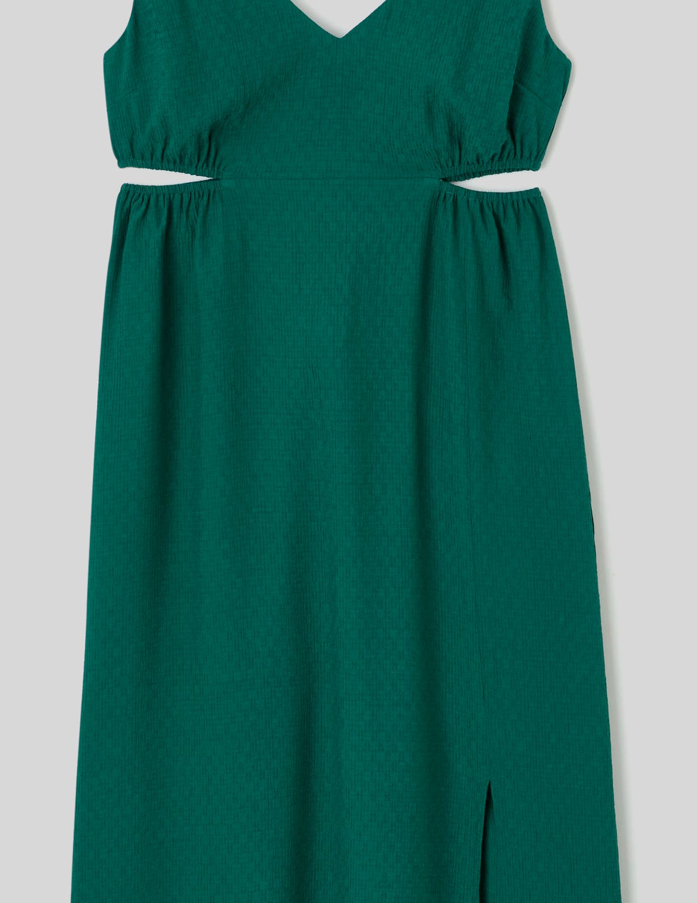 Robe longue col V