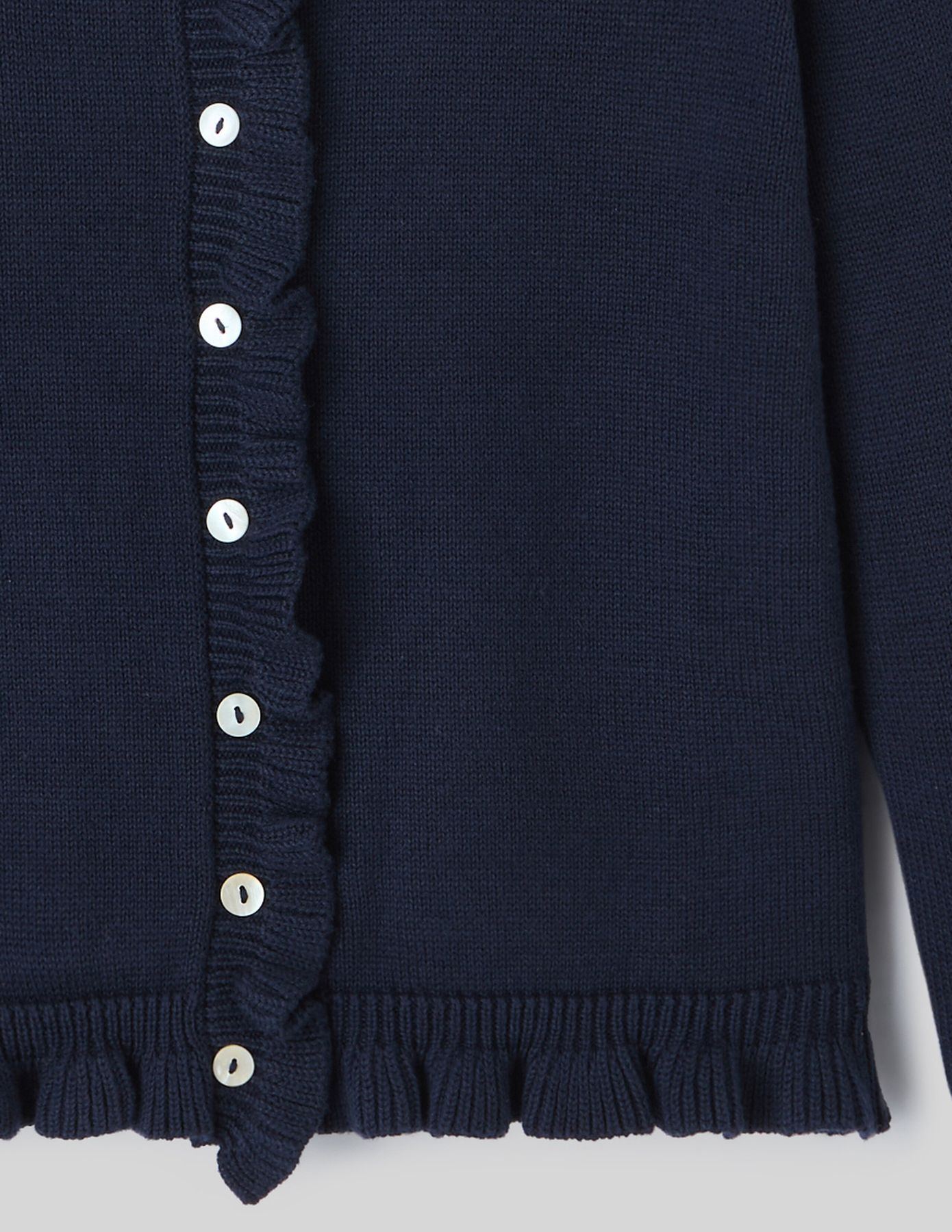 Gilet boutonn&eacute; &agrave; volants