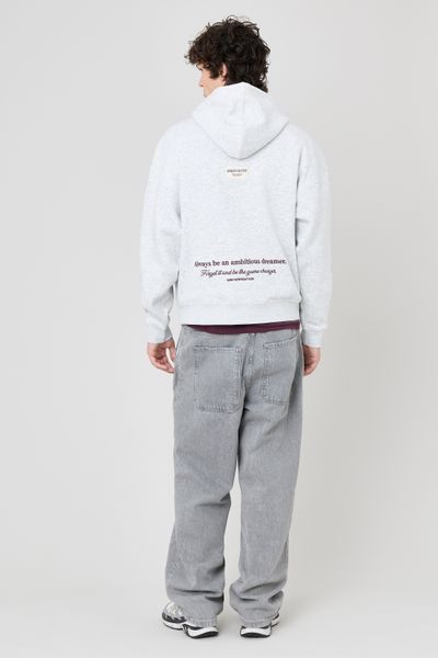 Sweat capuche broderie devant/dos