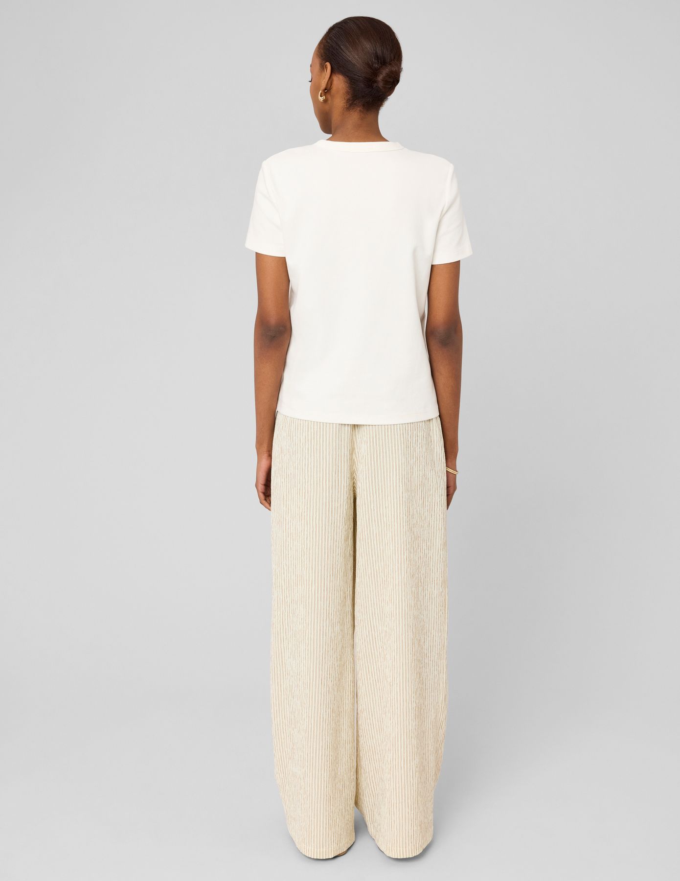 Pantalon fluide ray&eacute;