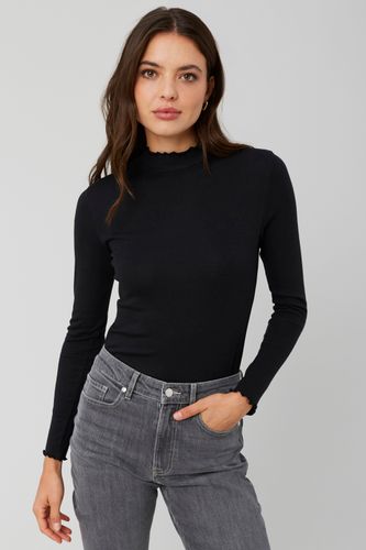 T-shirt col montant uni