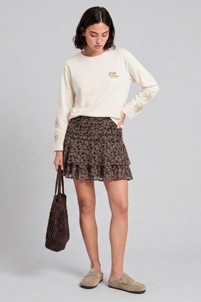 Jupe short imprim&eacute;e