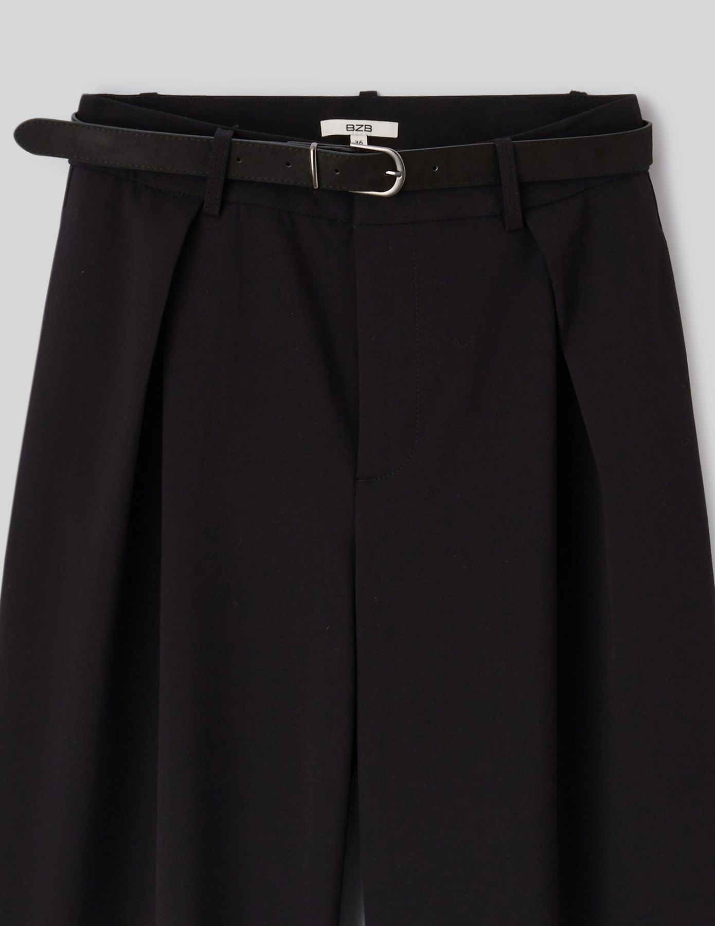 Pantalon large &agrave; pinces