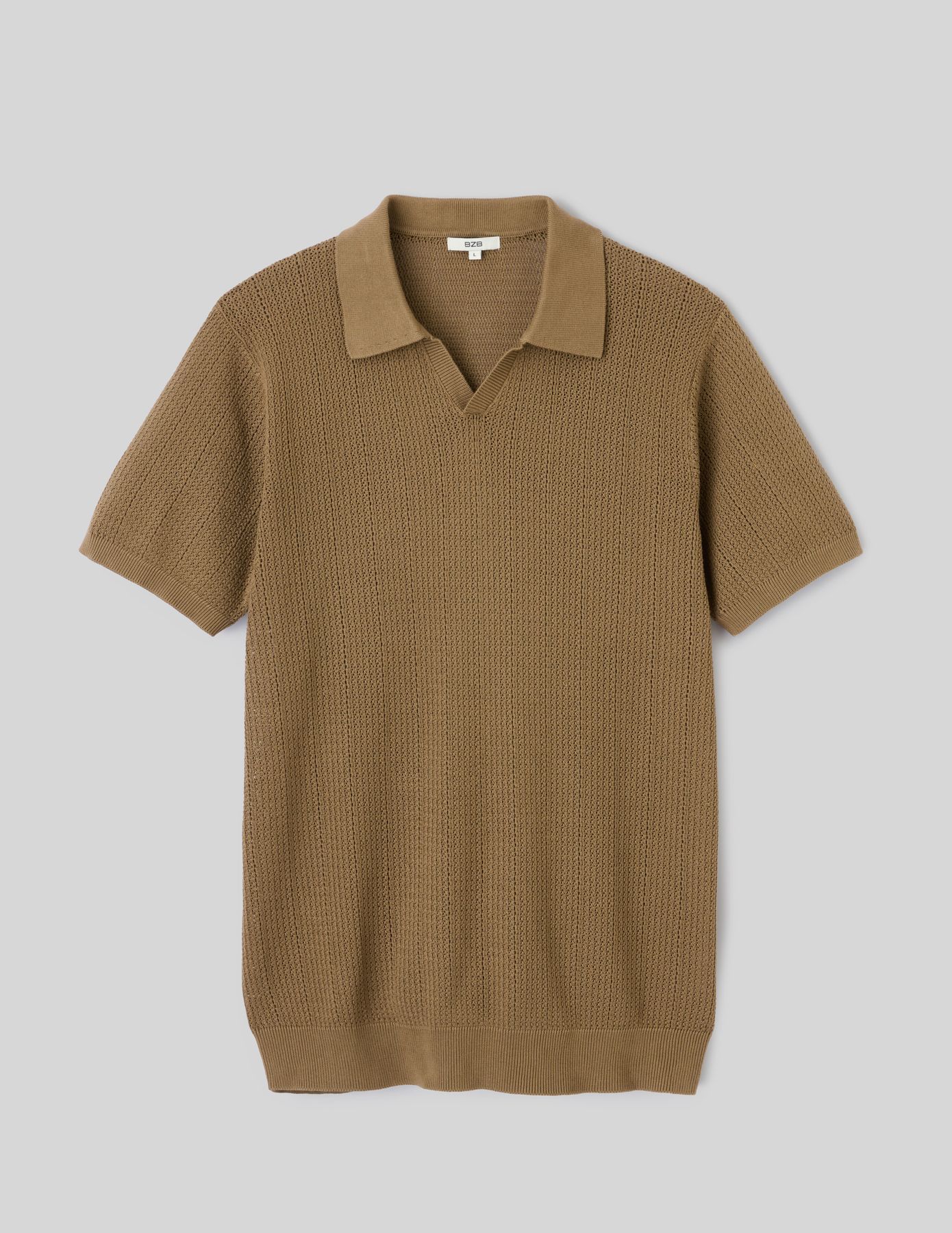 Polo maille ajour&eacute;e