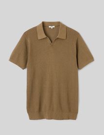 Polo maille ajour&eacute;e