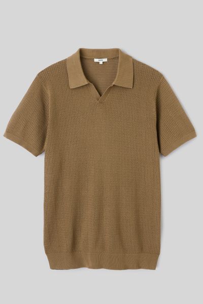 Polo maille ajour&eacute;e