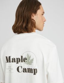 T-shirt imprim&eacute; devant dos