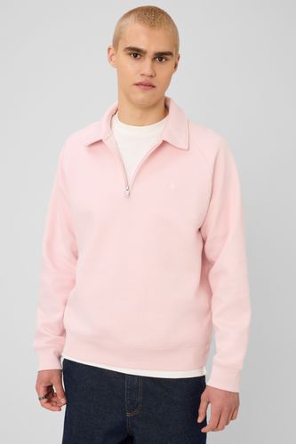 Sweat col polo zipp&eacute;