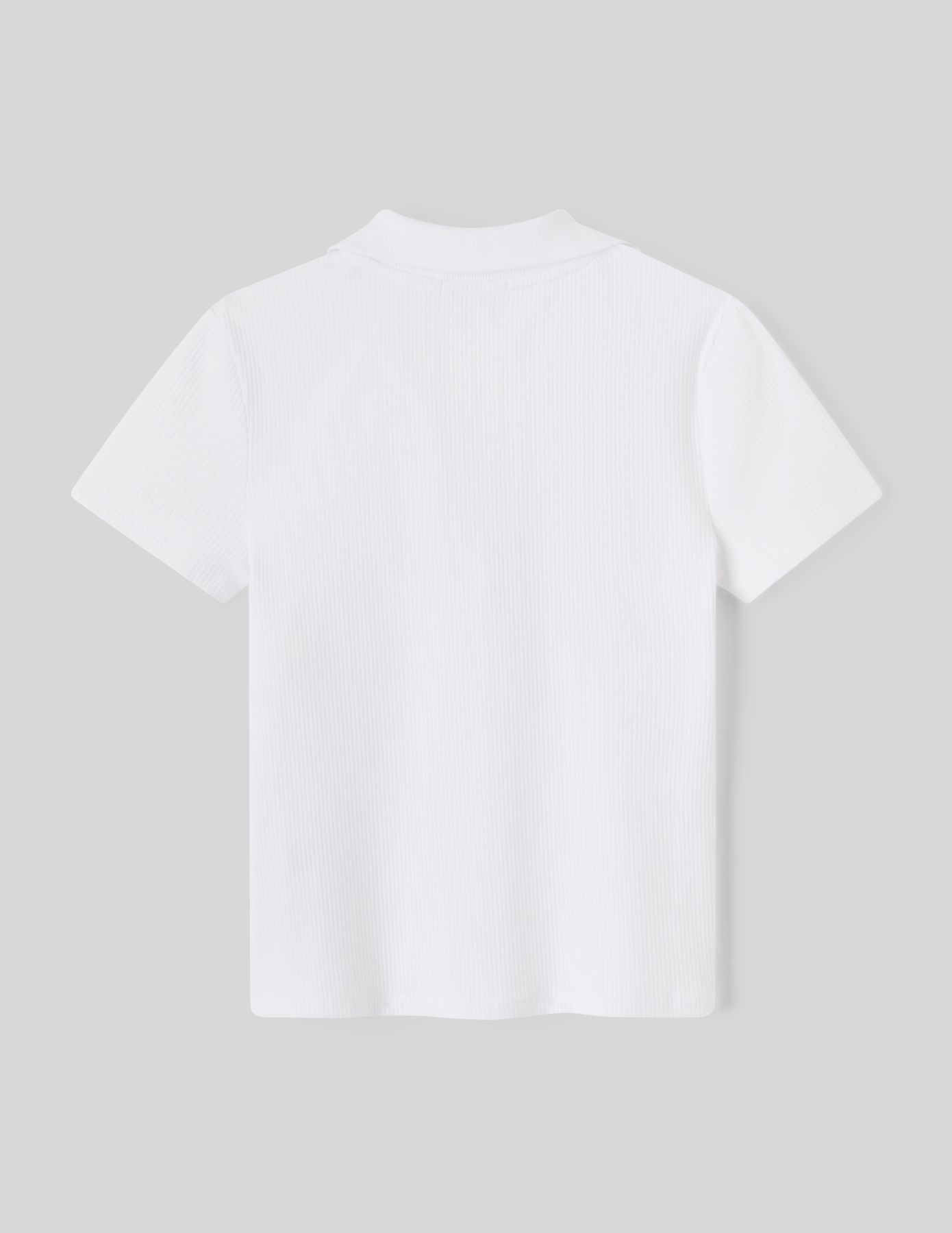 Polo col V boutonné