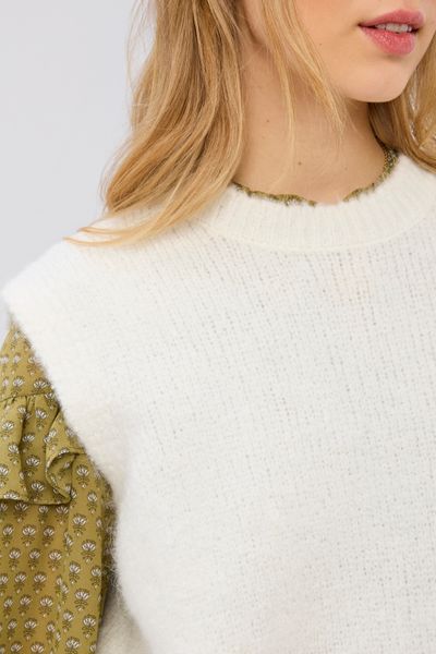 Pull sans manches uni