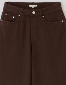 Jean wide leg marron