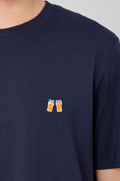 T-shirt broderie poitrine