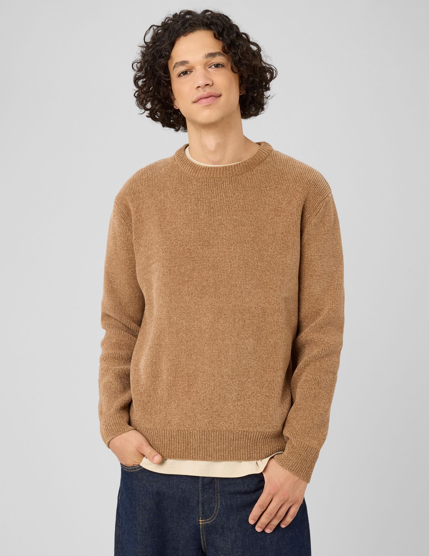 Pull maille chenille