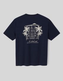 T-shirt imprimé devant dos