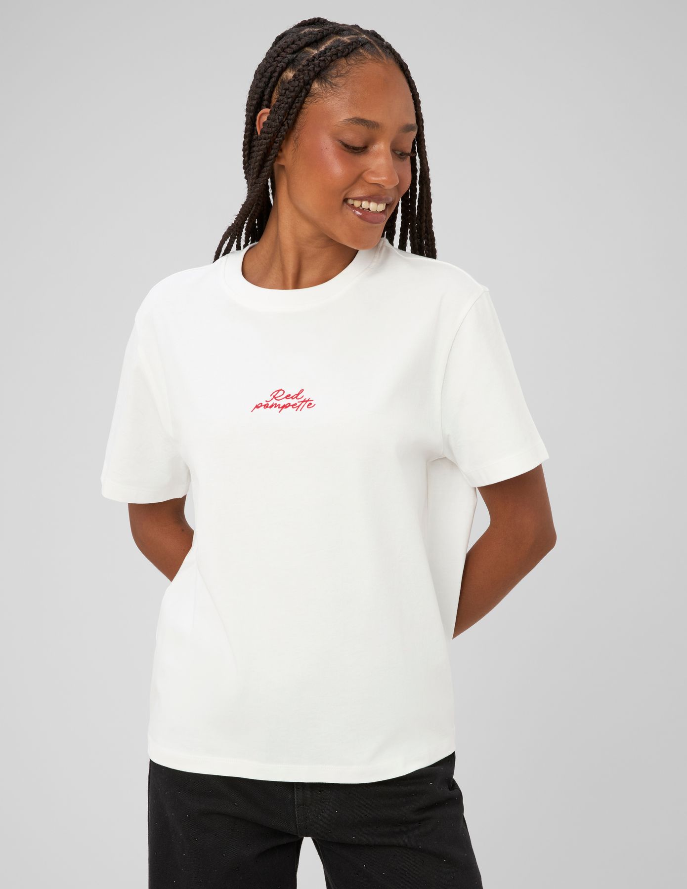 T-shirt broderie poitrine
