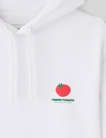 Sweat à capuche imprimé devant dos