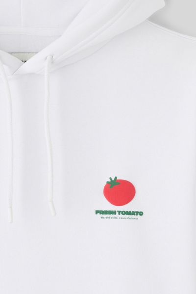Sweat à capuche imprimé devant dos