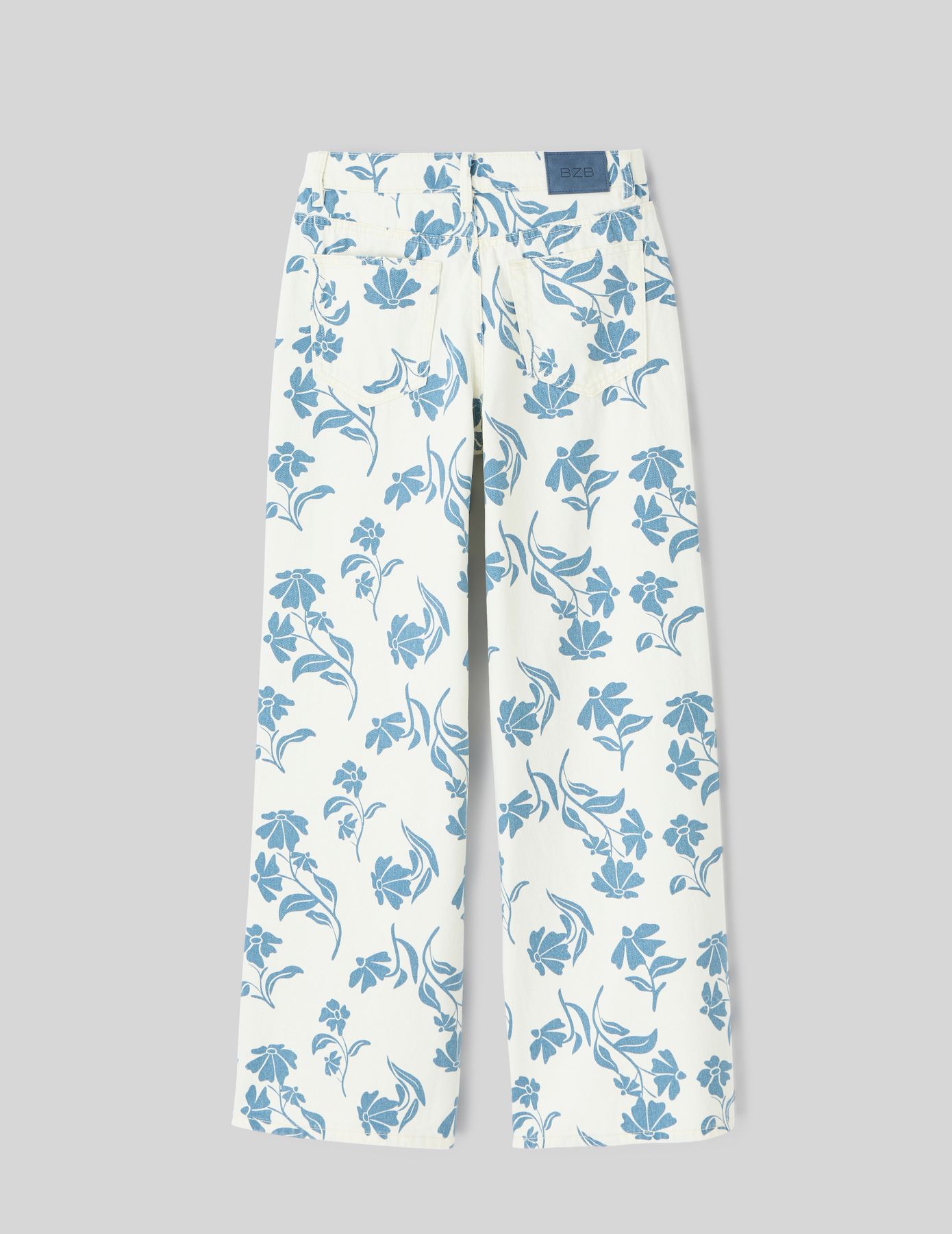 Jean imprim&eacute; fleurs