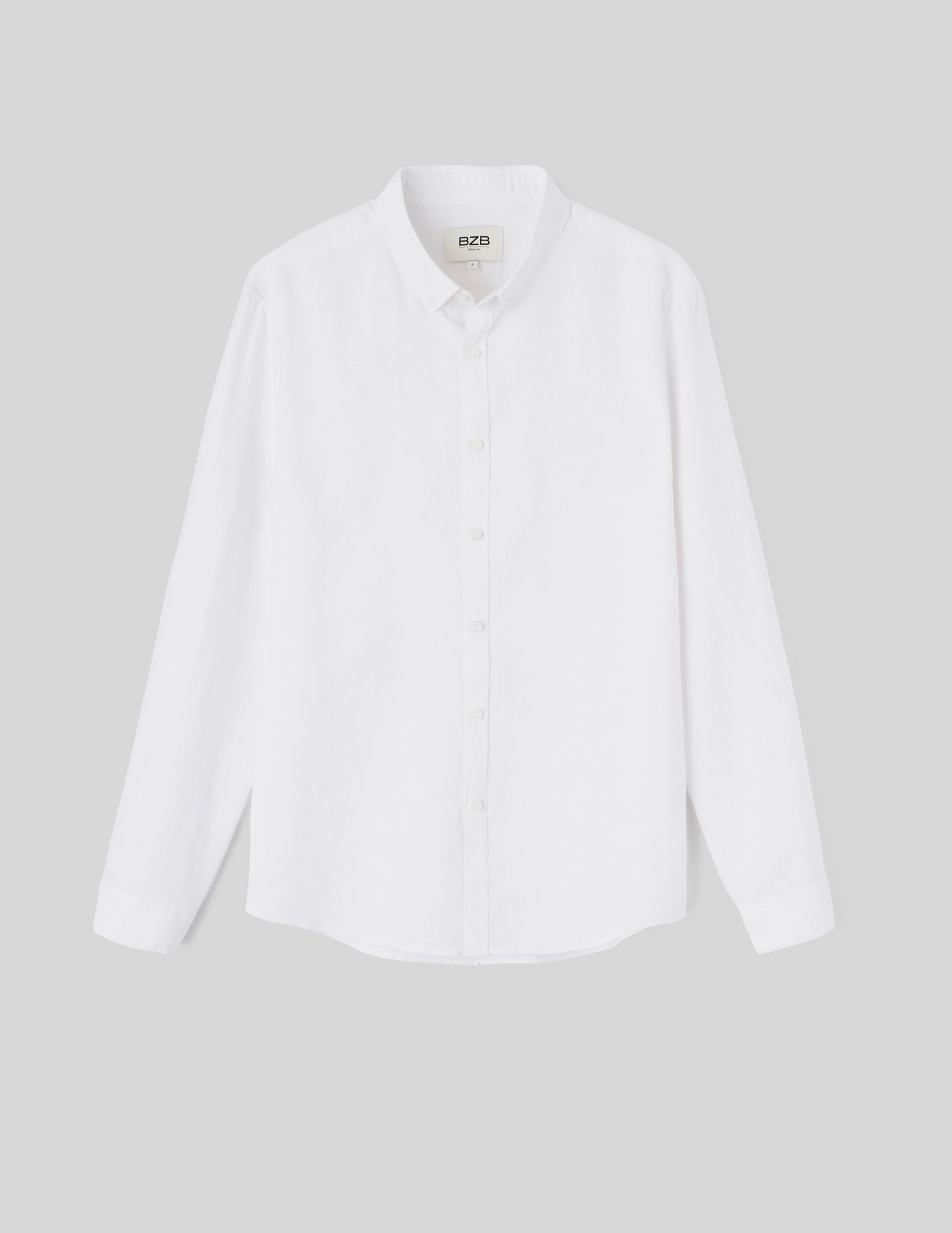 Chemise coton lin unie