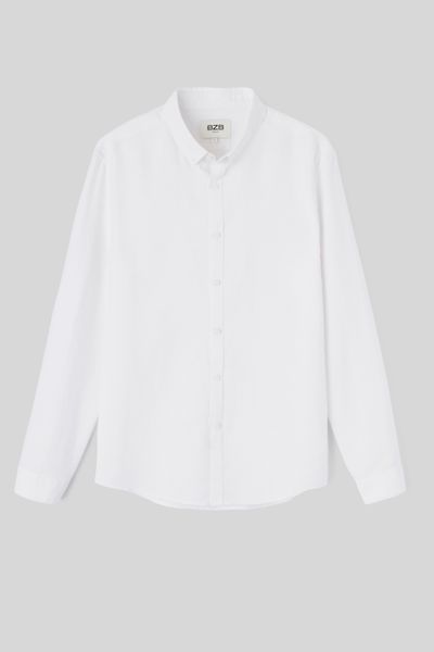 Chemise coton lin unie