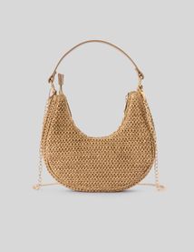 Sac demi-lune en paille