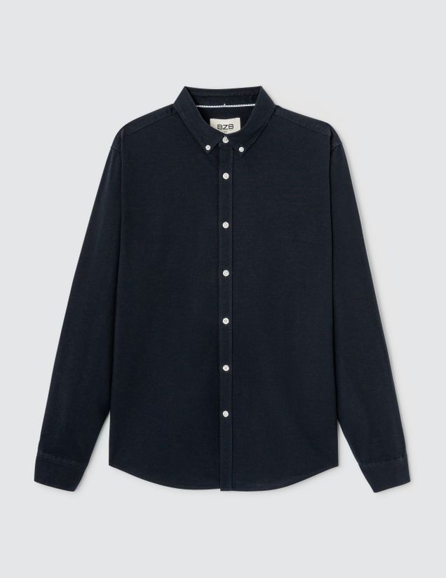 Chemise unie ajustée