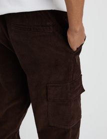 Pantalon cargo velours
